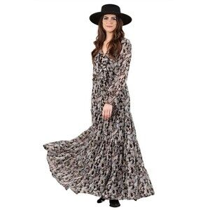 Lucca Couture Boho Canyons Cutout Maxi Dress